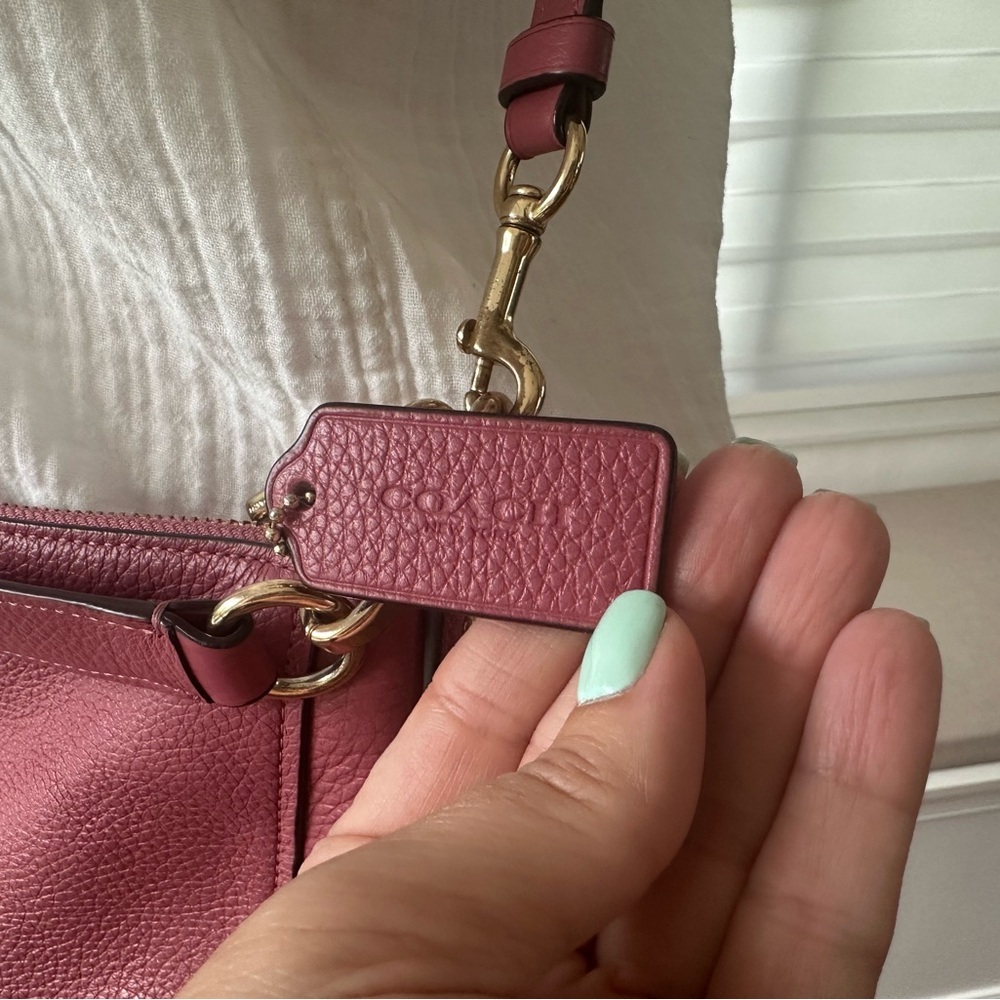 Coach Rose Leather Shoulder Bag - Picture 3 of 7